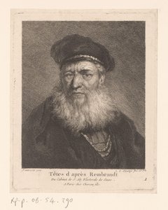 Gammel mann med beret og skjegg People in the Style of Rembrandt (serietittel)