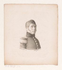 Portrett av ukjent soldat av Christian Heinrich Gottlieb Steuerwald