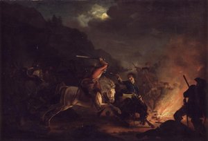 Tredning om natten mellom norsk og svensk kavaleri av Christian Holm