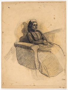 Dame i sofa av Christian Kongstad Petersen
