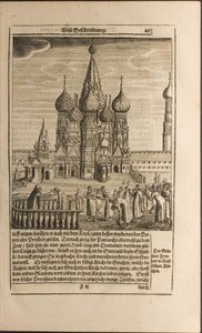 Moskva-illustrasjon fra reiser til den store hertugen av Muscovy og kongen av Persia av Adam Olea