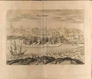 Nizhny Novgorod Illustrasjon fra reiser til den store hertugen av Muscovy og kongen av Persia av