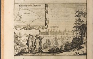 Nöteborg Illustrasjon fra Reiser til den store hertugen av Muscovy og kongen av Persia av Adam Ol