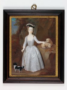 Lady Margaret Cavendish Holles Harley (akvarell på elfenben)
