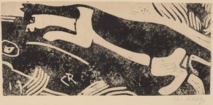 Katt og mus, 1912-1913. av Christian Rohlfs