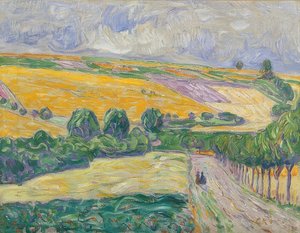 Landskap nær Oberweimar. 1904 av Christian Rohlfs