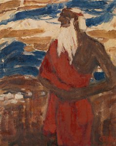 Moses kartlegger det lovede landet av Christian Rohlfs