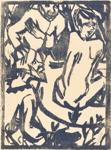 Susanna og de eldste, 19161917. av Christian Rohlfs
