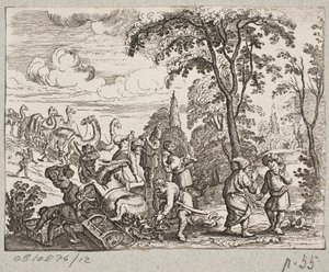 Illustrasjon til Adam Olearius, "Persisk Rosenthal av en genial poet Schich Saadi […]", Schleswig 1660