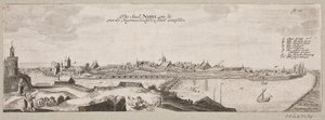 Prospekt av Narva sett fra elven av Christian Rothgiesser