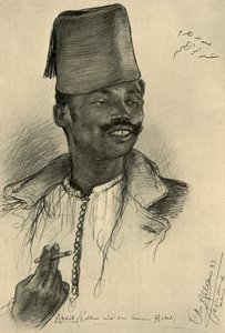 Abdul, kelner på Aswan Hotel, Egypt, 1898. av Christian Wilhelm Allers