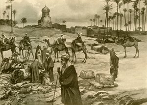 Caravan ved Mit-Rahine, 1898. av Christian Wilhelm Allers