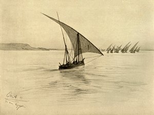 Feluccas on the River Nile, Cairo, Egypt, 1898.     1181116   no       norwegian Successfully Translated  Original: Portrait de Henri Fourcade (Monsieur Henri Fourcade au bal Translat: Portrait de Henri Fourcade (Monsieur Henri Fourcade au bal 1209784 no n av Christian Wilhelm Allers
