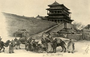 Hatman Gate, Peking, Kina, 1898.