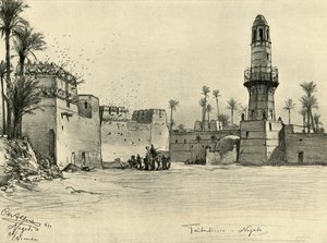 Hus i Nagada, Egypt, 1898. av Christian Wilhelm Allers
