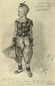 Mae Pon - kinesisk jente, Bangkok, 1898. av Christian Wilhelm Allers