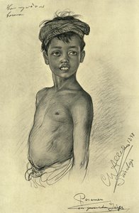 Pesamen - en javanesisk gutt fra Surubaya, Java, 1898.
