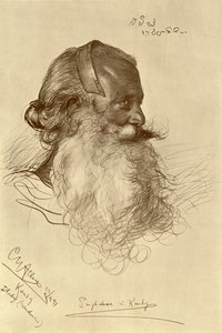 Singalesisk vaskemann, Kandy, Ceylon, 1898. av Christian Wilhelm Allers