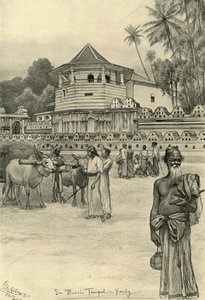 Tannens tempel, Kandy, Ceylon, 1898. av Christian Wilhelm Allers