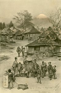 Fuji, Miyanoshita, Japan, 1898. av Christian Wilhelm Allers