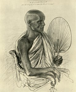Watta Raka Anunayaka Farunansa, buddhistisk overprest, Ceylon, 1898. av Christian Wilhelm Allers