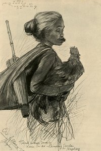 Kvinne som tygger tobakk, Magelang, Java, 1898.