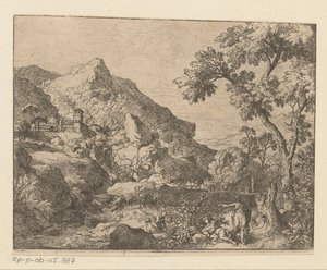 Arkadisk fjellandskap av Christian Wilhelm Ernst Dietrich