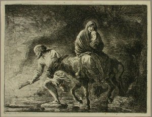 Flukten til Egypt av Christian Wilhelm Ernst Dietrich