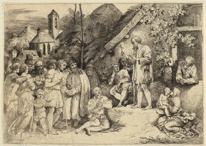 Sankt Jakob preker i en landsby av Christian Wilhelm Ernst Dietrich