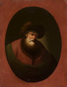 Gammel mann med grønt stoff av Christian Wilhelm Ernst Dietrich