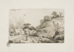 Kornåkeren (Rembrandt Manner) av Christian Wilhelm Ernst Dietrich
