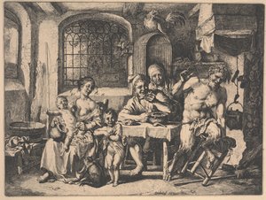 Satyren i bøndenes hus av Christian Wilhelm Ernst Dietrich