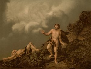 Kains brodermord av Christian Wilhelm Ernst after Dietrich