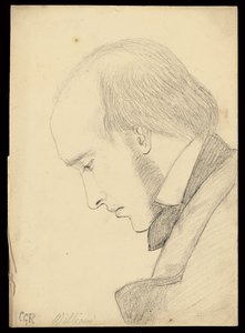 Portrett av William Michael Rossetti av Christina Georgina Rossetti