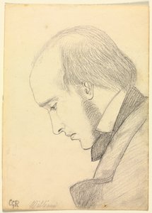 Portrett av William Michael Rossetti, ca. 1853. av Christina Georgina Rossetti