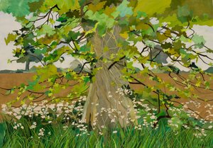 Darcys tre, 2011 (akvarellmalt papirkollasj)