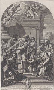 Presentasjonen av jomfruen i tempelet, 1670-80. av Christof Lederwasch