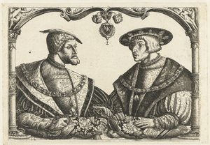 Charles V og Ferdinand I av Christoffel Bockstorffer