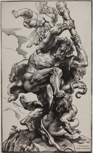 Hercules dreper misunnelse av Christoffel Jegher