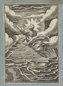 Første skapelsesdag: skille mellom lys og mørke av Christoffel van Sichem (II)