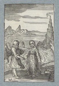 Barn smelter under engelens varme pust Pia Desideria (serietittel) av Christoffel van Sichem (II)