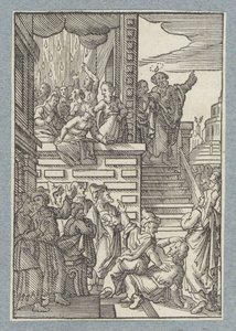 Peter forkynner i Jerusalem av Christoffel van Sichem (II)
