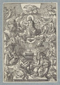 Tvist mellom kirkefedrene om det hellige sakramentet av Christoffel van Sichem (II)