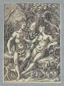 Fall med kvinnelig slange av Christoffel van Sichem (II)