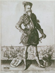 Robert Dudley av Christoffel van the Elder Sichem