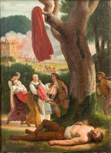 Hagbard og Signe, før 1820. av Christoffer Wilhelm Eckersberg