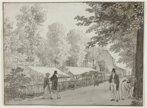 Relais, Avenue des Champs-Élysées, Paris (foran); Scene fra livet til Odysseus (bakside) av Christoffer Wilhelm Eckersberg