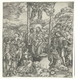 Tilbedelse av kongene av Christoforo di Michele Robetta