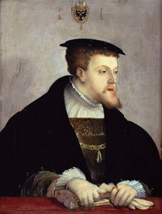 Portrett av keiser Charles V 1500-1558, ca 1532