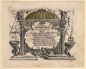 Tittelside, fra Neüw Grotteßken Buch (New Grotesque Book)